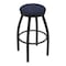 Holland Bar Stool Co 30" Swivel Bar Stool, Black Wrinkle, Graph Anchor Seat 80230BW014 - alternate 1